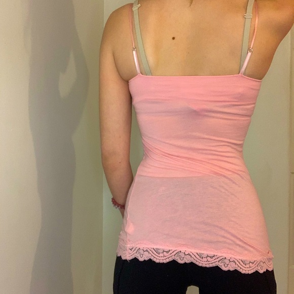 HOLLISTER - Beaded Embellished Pink Tank - Picture 2 of 2